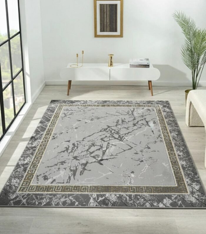 Orlando Turkish Area Rug – Grey | Tapies